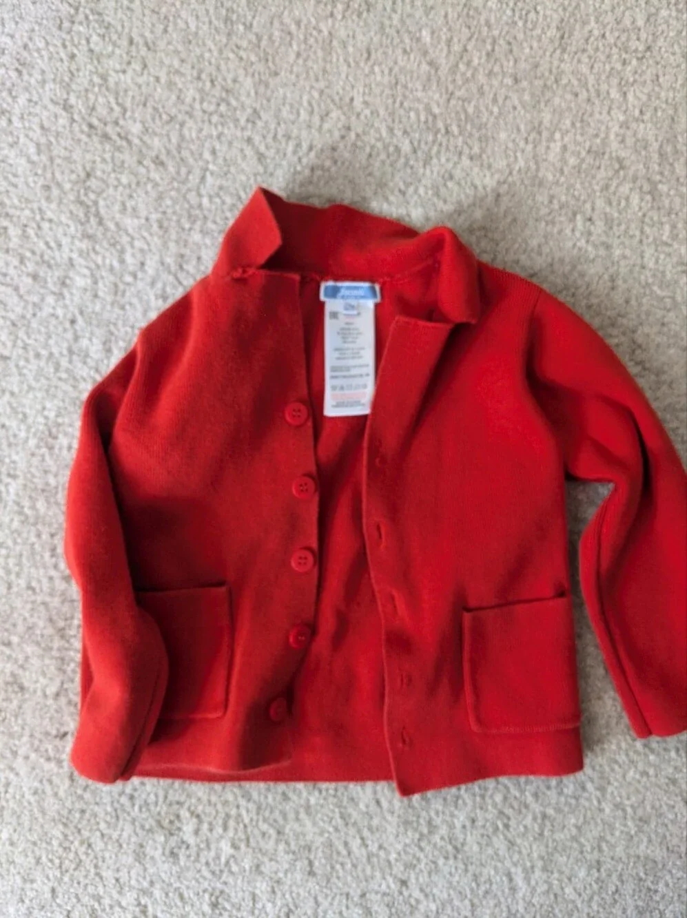 Jacadi Bright Red Button-Front Blazer